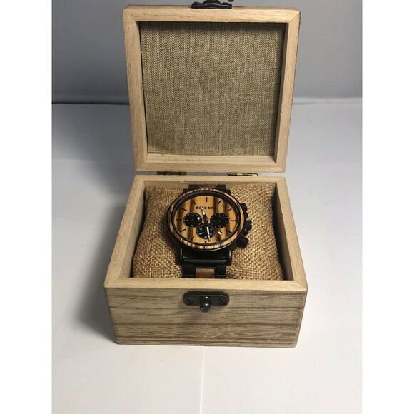 Bobo Bird Unisex Stainless Steel Analog Dial Quartz Genuine Wrist Watch BW108 - Picture 2 of 10